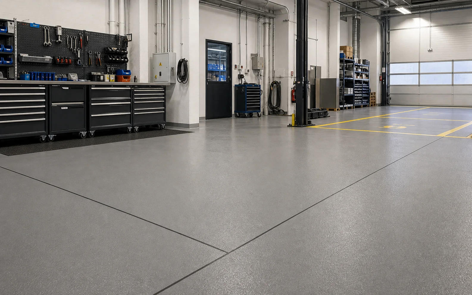 Technische Gewerbefläche mit fugenlosem Boden